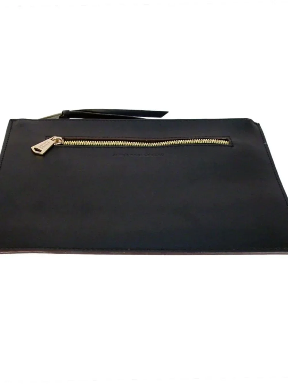 AIMEE KESTENBERG Sicily $128 Black Leather Zip Organizer Clutch Pouch - Picture 5 of 8